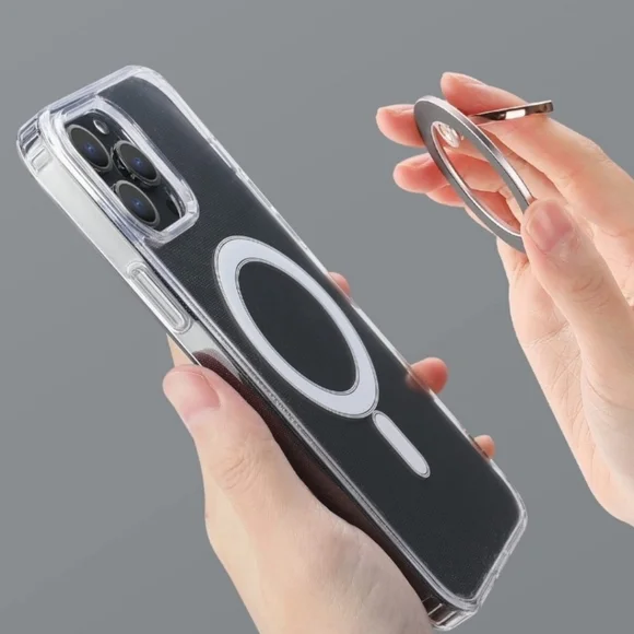 MagSafe Phone grip Holder Kickstand Phone Grip Finger Ring Grip Rose Gold - Picture 7 of 7